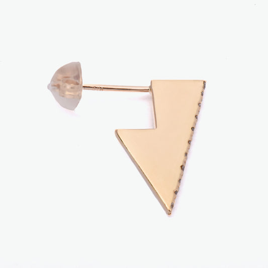 Mako 10k Yellow Gold Diamond Stud Earring | Ocampo's Fine Jewellery